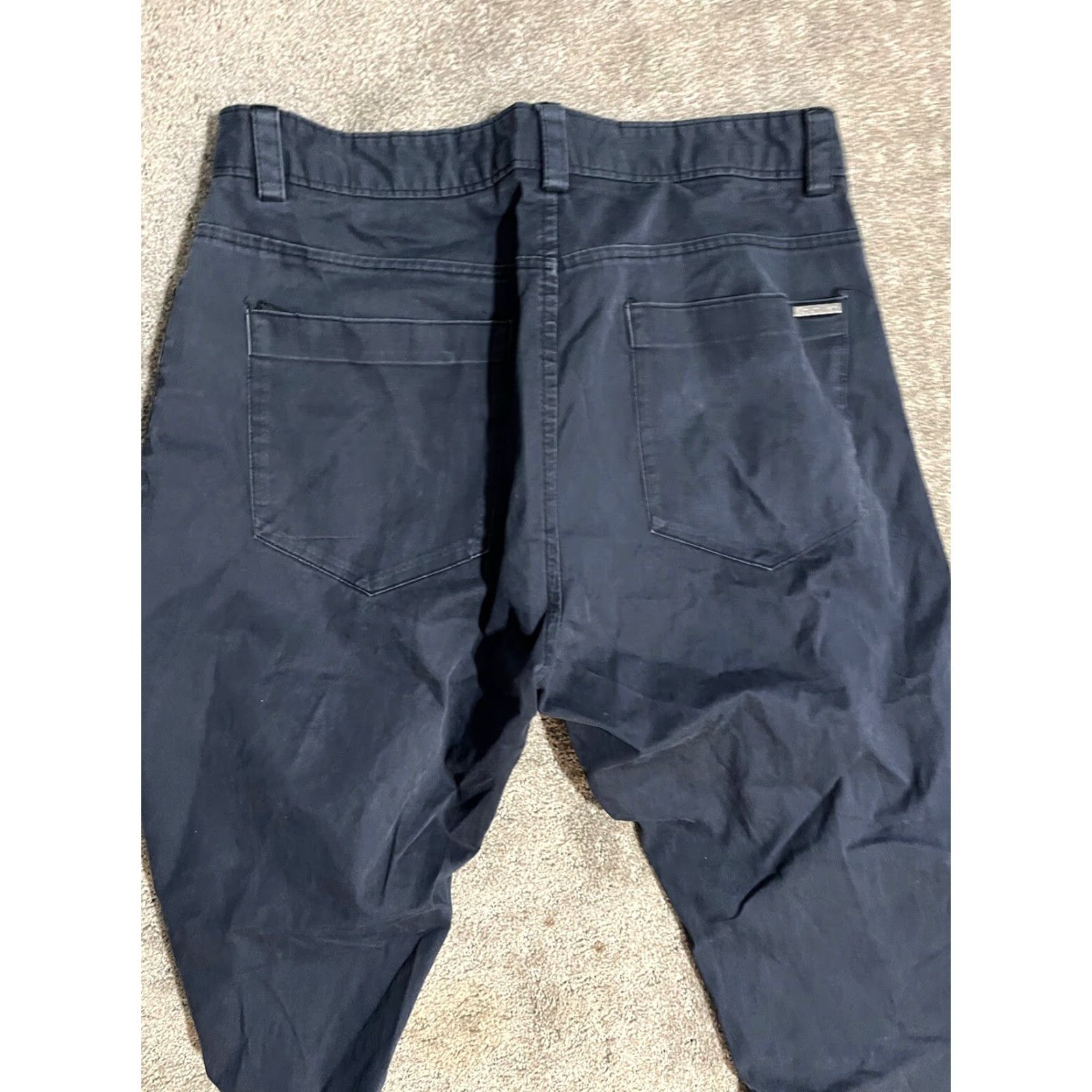 Calvin Klein Calvin Klein Slim Fit Chino Pants Men's 32x30 Blue Solid Dress Casual Workwear Size US 32 / EU 48 - 4 Thumbnail