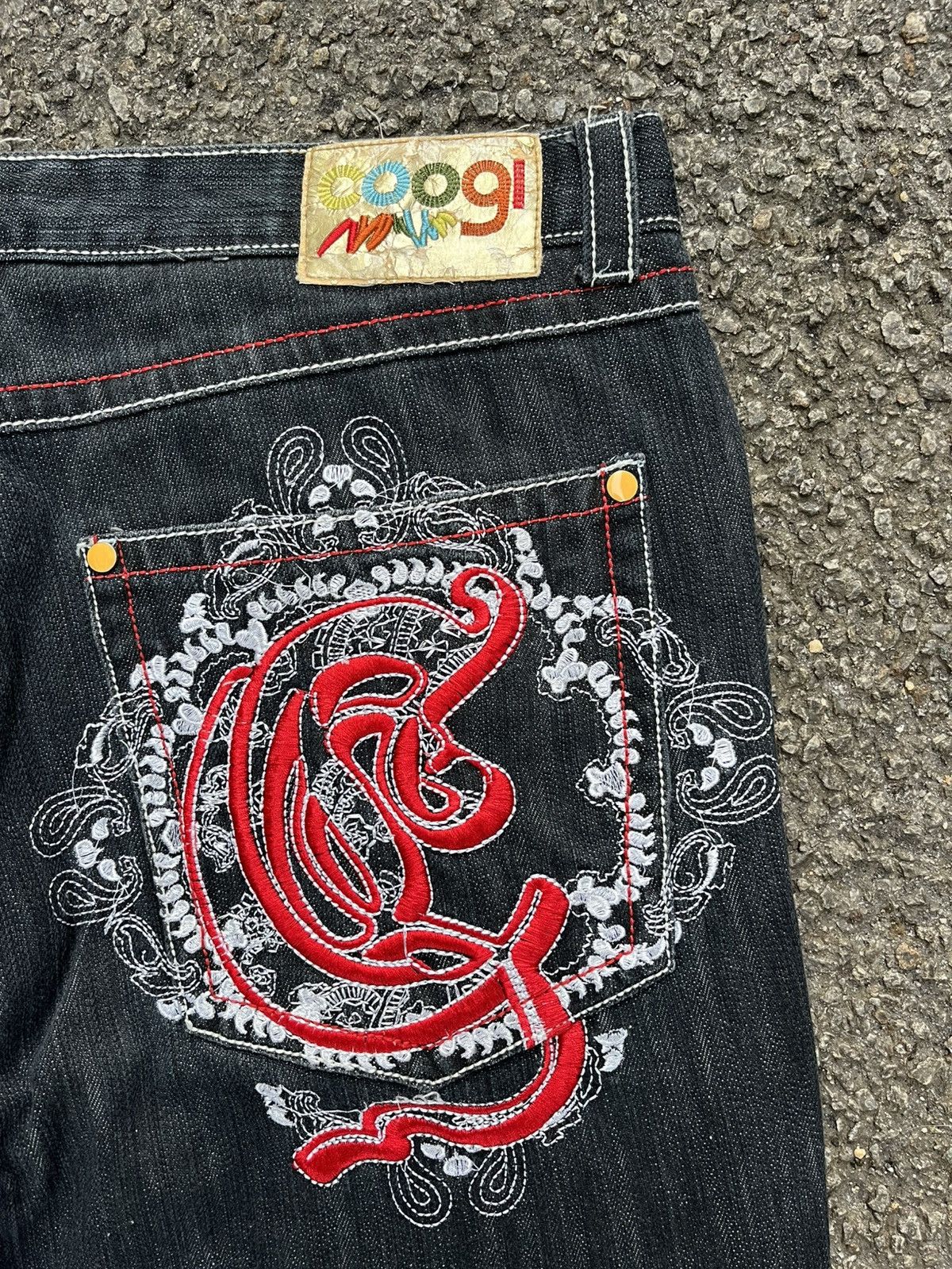 Coogi Coogi Embroidery Jeans Crazy Y2K Rap Denim Ed Hardy Pants Size US 38 / EU 54 - 10 Thumbnail