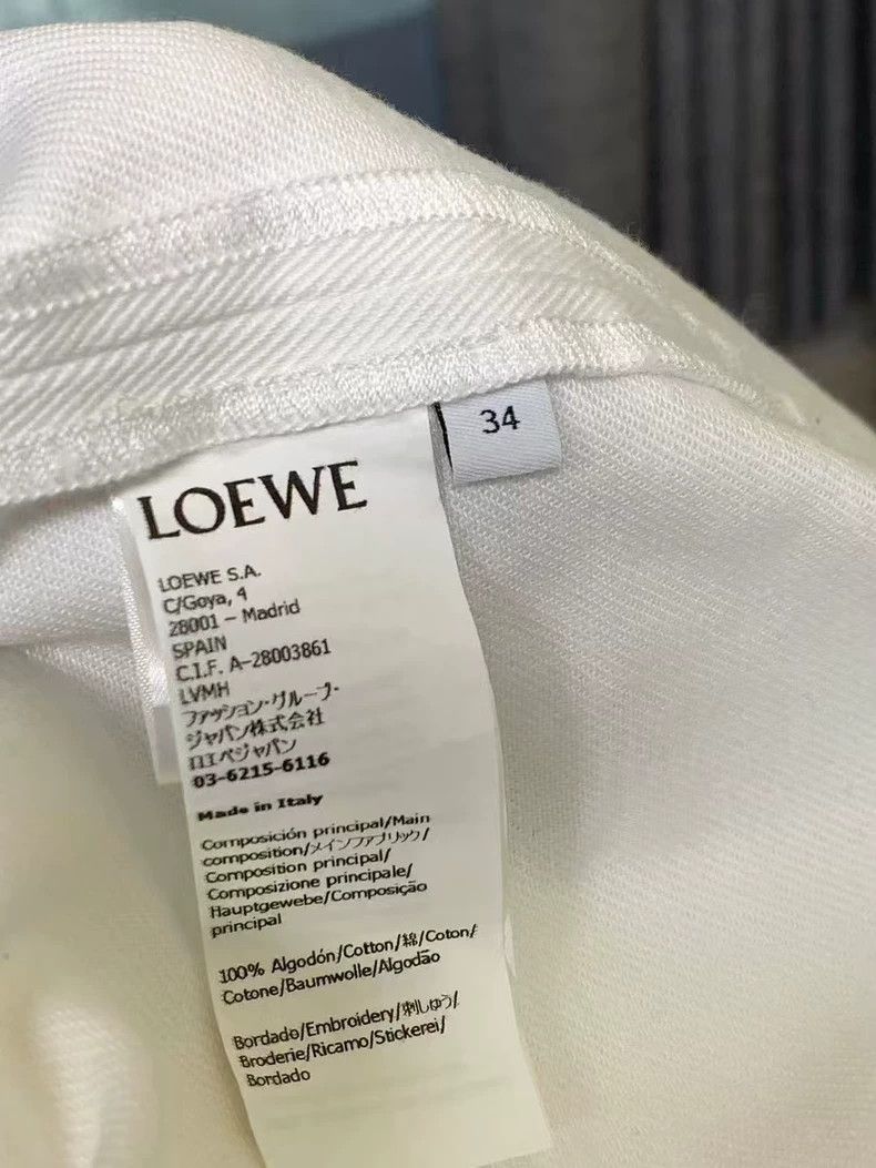 Loewe LOEWE Classic logo denim shirt jacket in a joint collectio Size XXS / US 00 / IT 34 - 5 Thumbnail