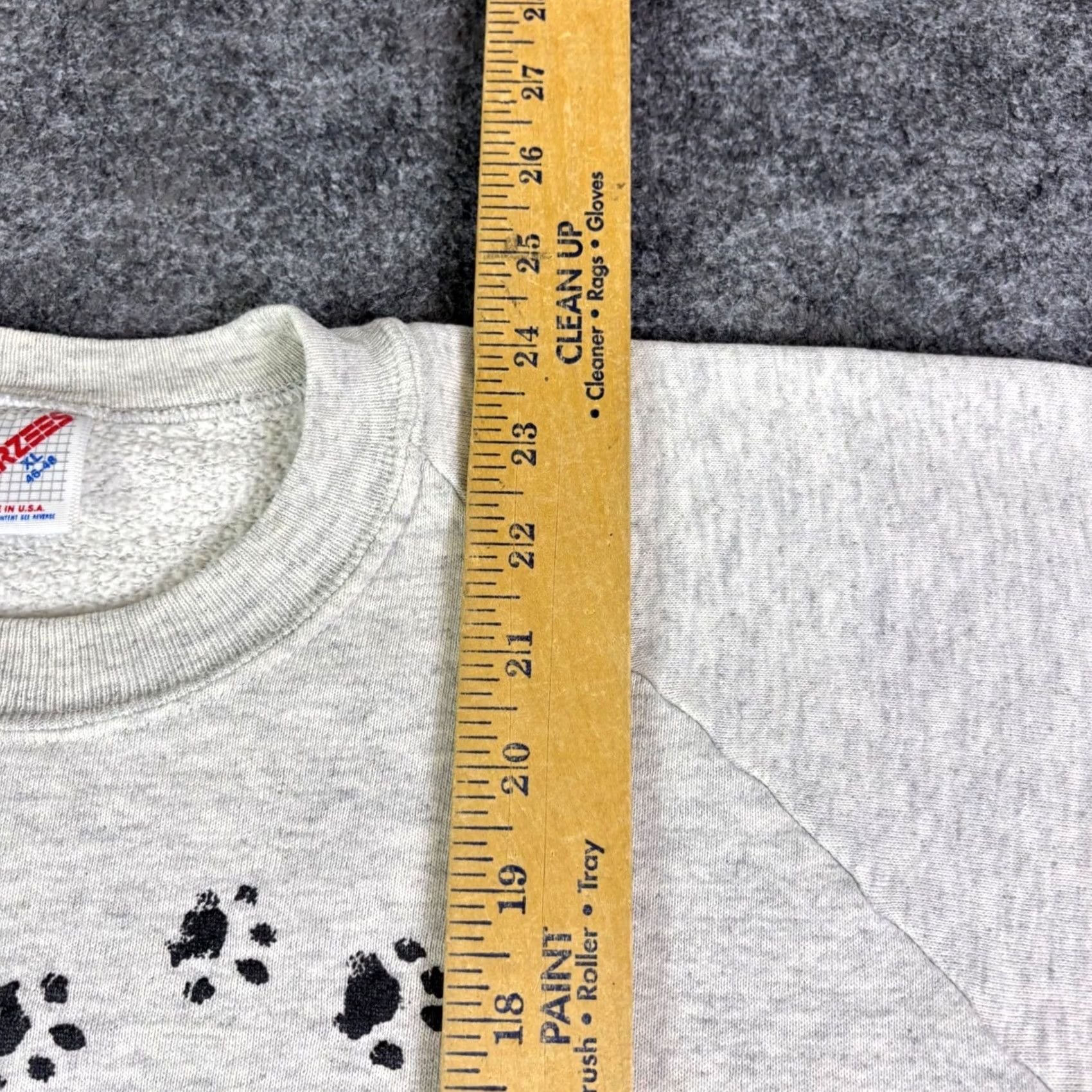 Jerzees VINTAGE Jerzees Cat Sweatshirt XL Grey Lebanon County Humane Society 90s USA Mer? Size US XL / EU 56 / 4 - 5 Thumbnail