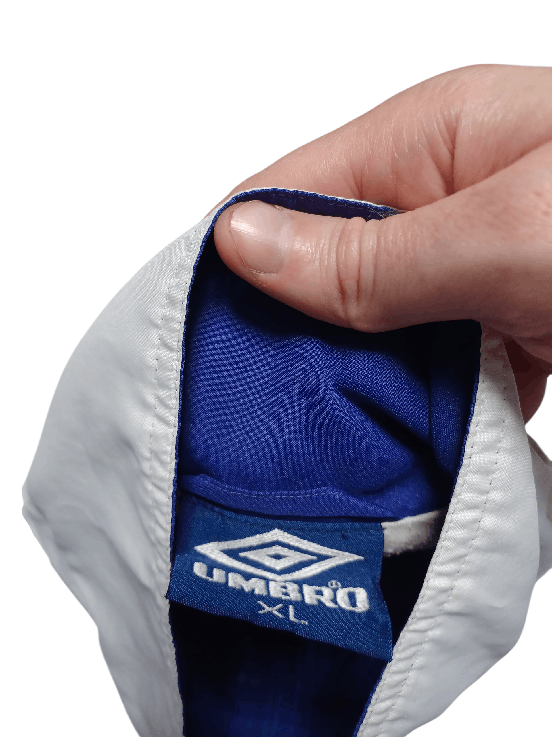 Umbro UMBRO VINTAGE NYLON FIRE DRILL JACKET SPORTSWEAR 90S Size US XL / EU 56 / 4 - 4 Thumbnail