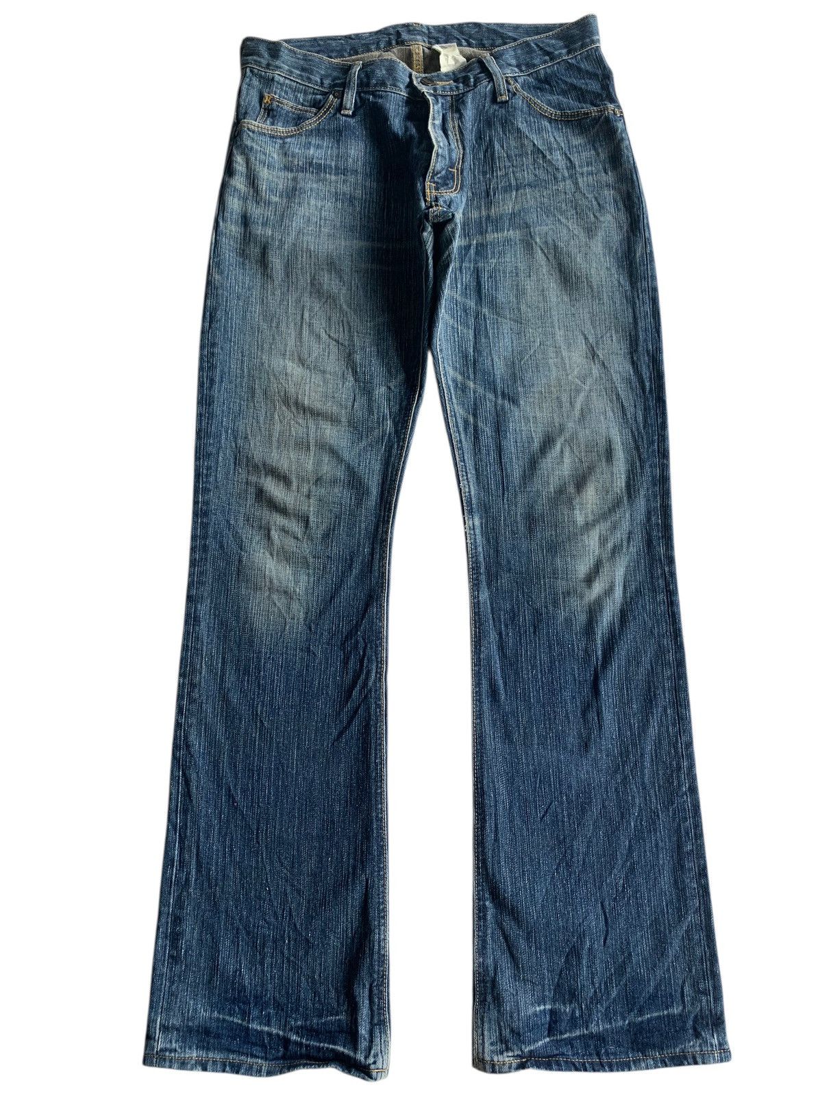 Lee FLARE LEE RIDERS RUSTY JAPANESE PUNK STYLE DISTRESSED DENIM Size US 31 - 2 Thumbnail
