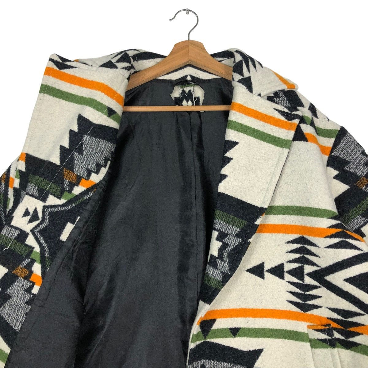 Japanese Brand × Vintage 🔥VINTAGE NAVAJO NATIVE AZTEC WOOL JACKET DOUBLE BREAST Size US M / EU 48-50 / 2 - 12 Thumbnail