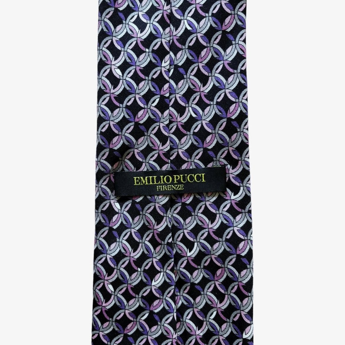 Vintage Vintage 90s Emilio Pucci Firenze Abstract Print Silk Tie Size ONE SIZE - 4 Thumbnail