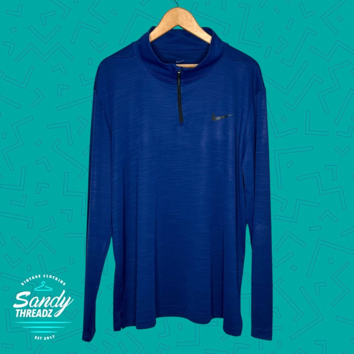 Nike Nike Dri-fit Breathe Quarter Zip Pullover Jacket Size US XL / EU 56 / 4 - 2 Thumbnail