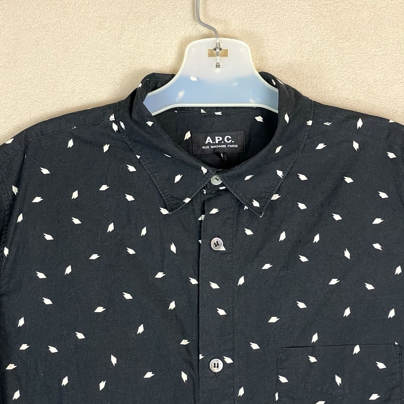 Vintage APC Shirt Mens M Black Rue Madame Paris Long Sleeve Pocket Button Up Size US M / EU 48-50 / 2 - 2 Thumbnail