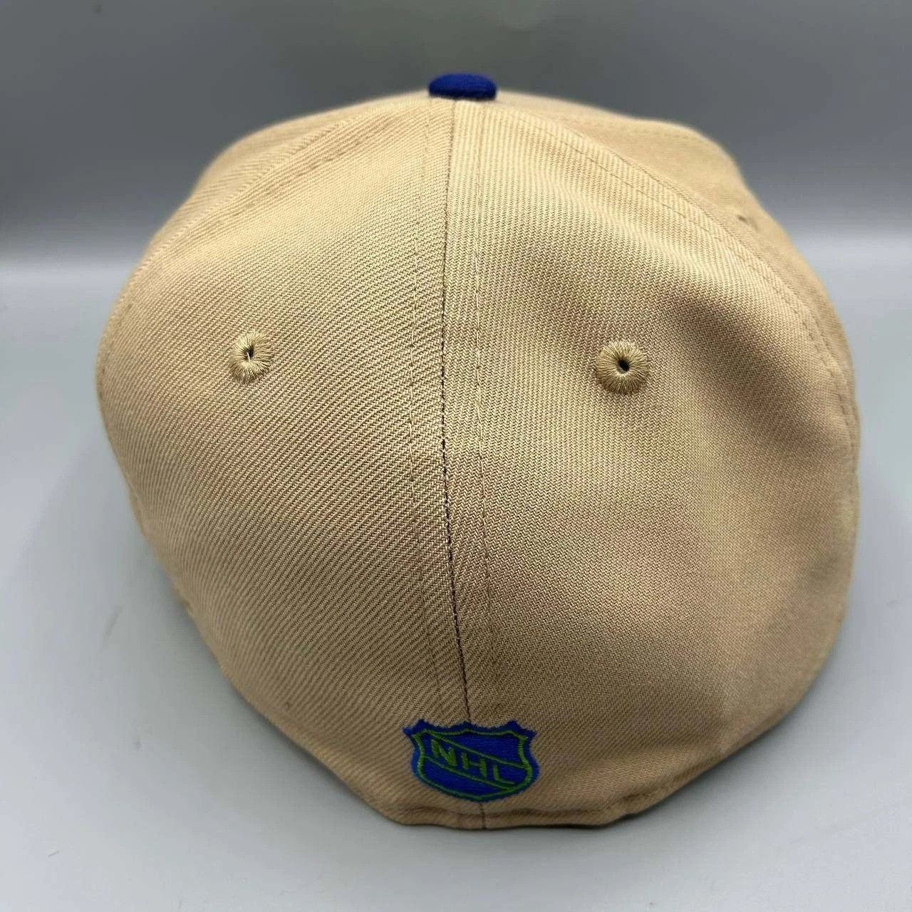 New Era Hartford Whalers Hat Men 7 1/4 Brown Blue NHL Fitted Cap New Size ONE SIZE - 3 Thumbnail