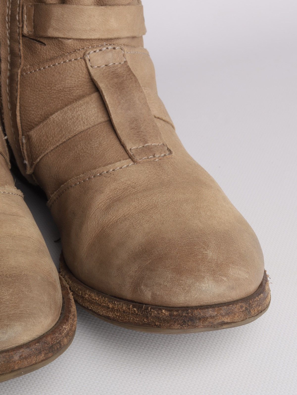 A.S.98 A.S.98 AS98 Airstep Leather Beige High Boots Shoes Size US 11 / IT 41 - 11 Thumbnail