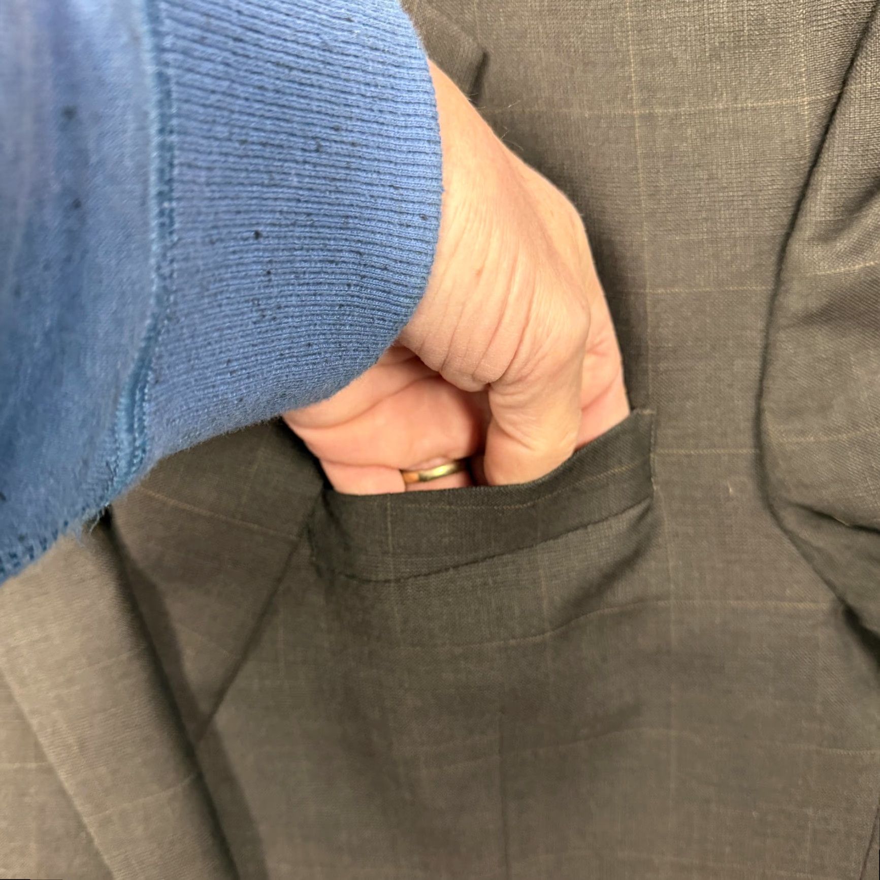 Jos. A. Bank Jos. A. Bank Sport Coat Mens 46L Brown Wool Plaid Blazer Two Button Suit Jacket Size 46R - 5 Thumbnail