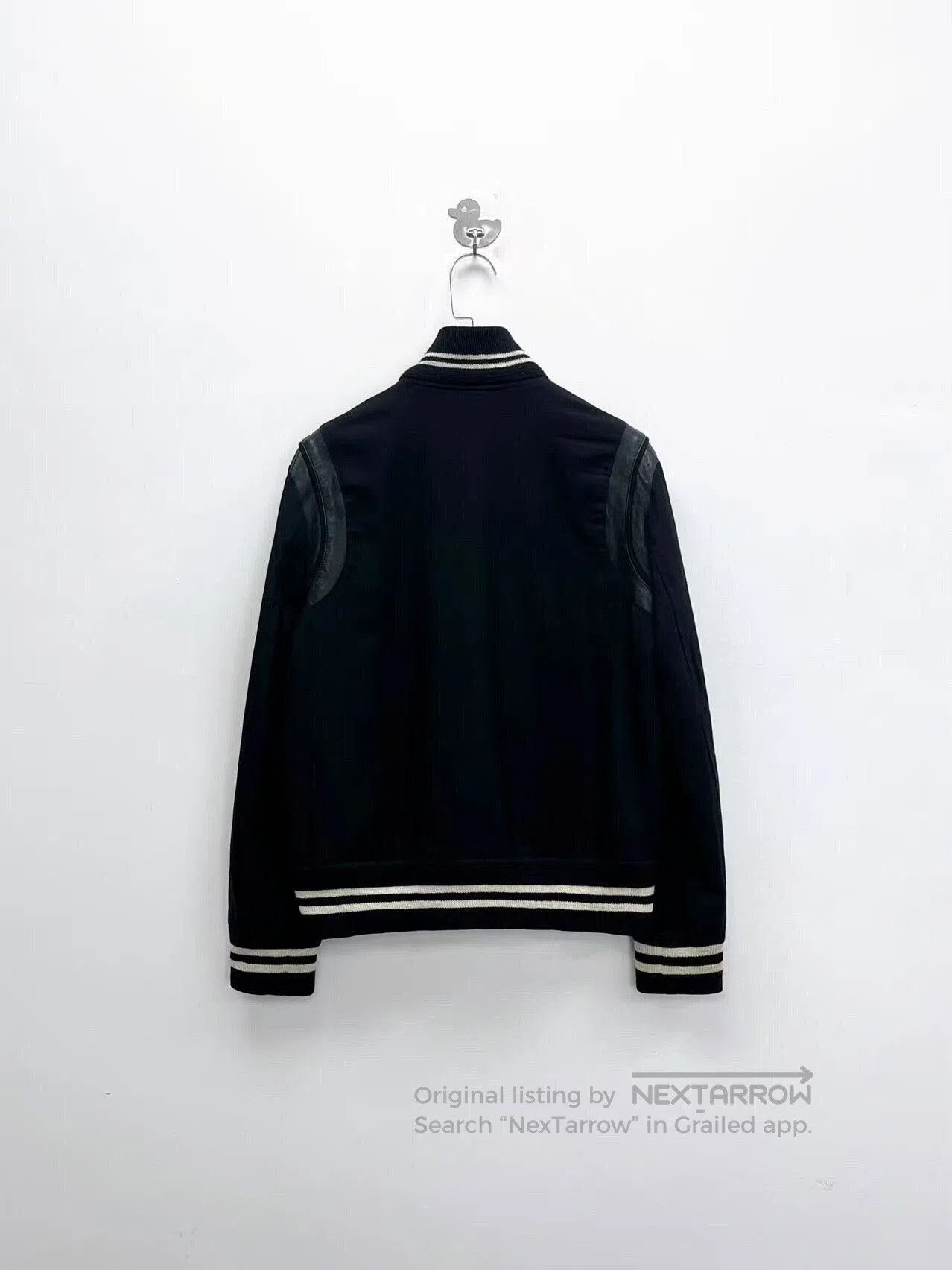 Saint Laurent Paris black and white striped baseball jacket. Size US L / EU 52-54 / 3 - 2 Thumbnail