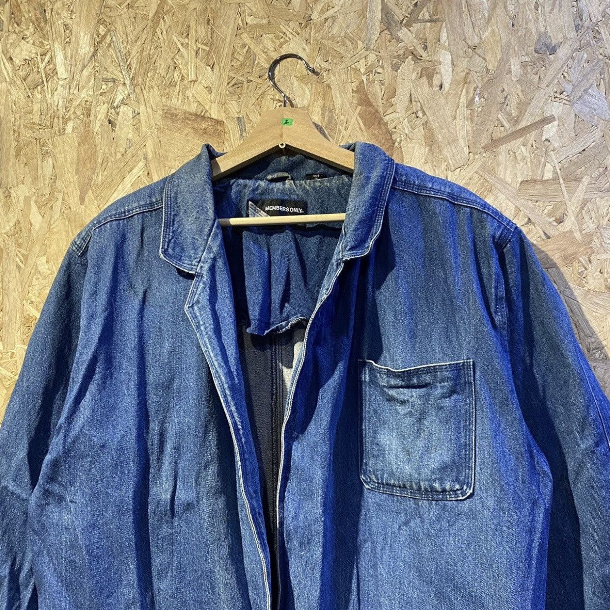 Members Only × Vintage 90s Members Only Denim Workwear Coat Jackets Size US XL / EU 56 / 4 - 3 Thumbnail