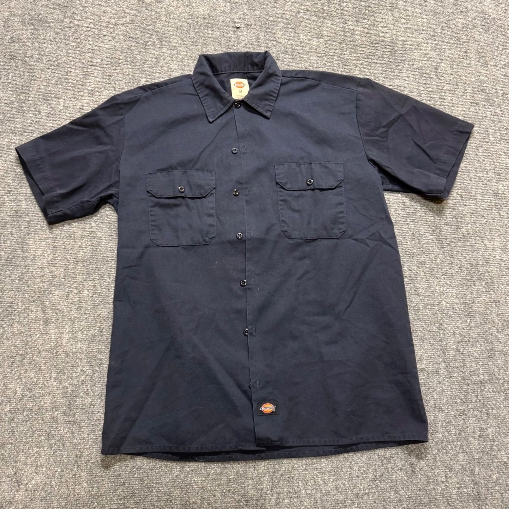 Dickies VINTAGE Dickies Button Up Shirt Mens M Navy Blue Oversized Collared Dress Casual 90s Mens Size US M / EU 48-50 / 2 - 4 Thumbnail