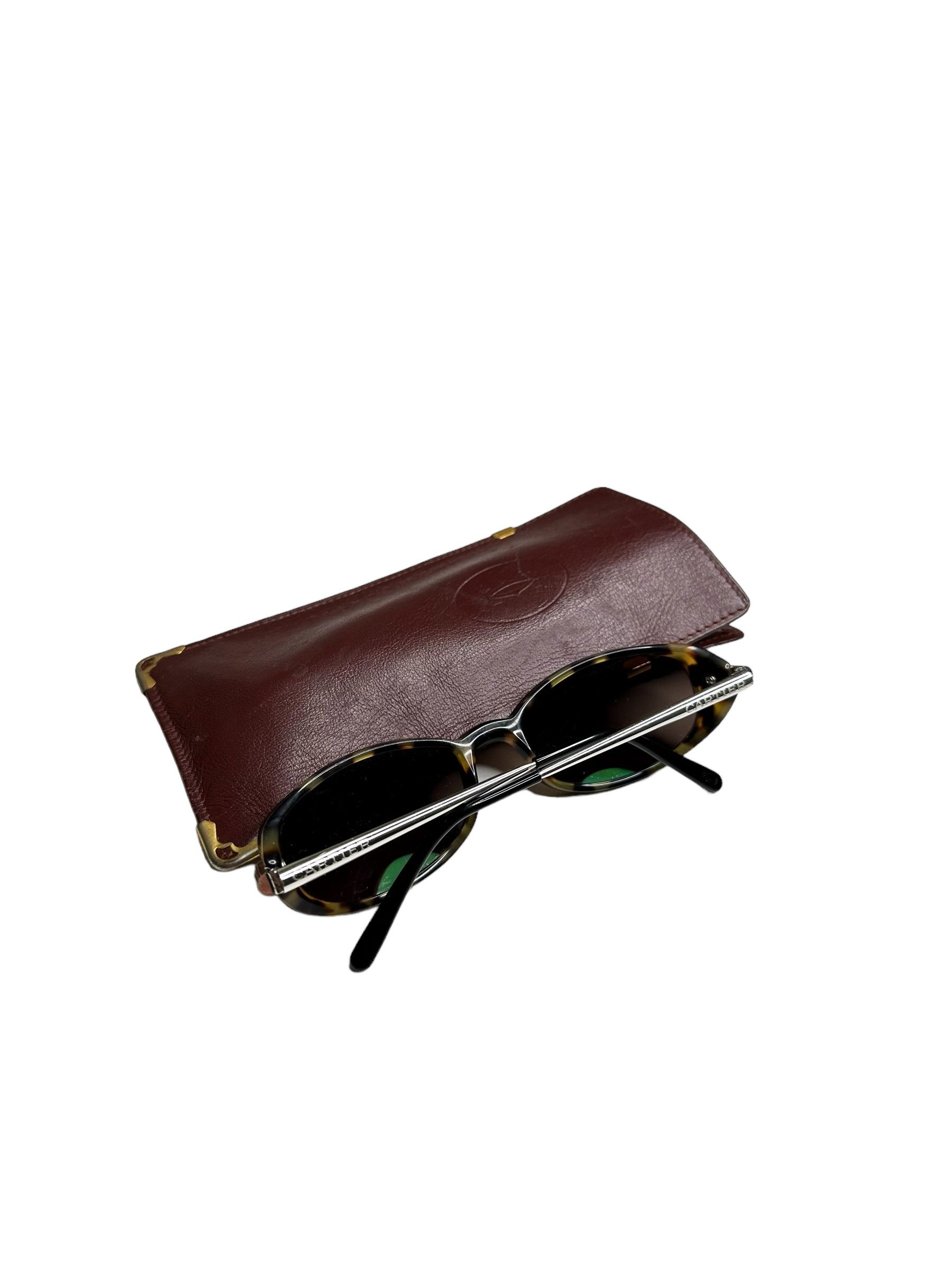Cartier Cartier Slim Steel Oval Sunglasses Size ONE SIZE - 11 Thumbnail