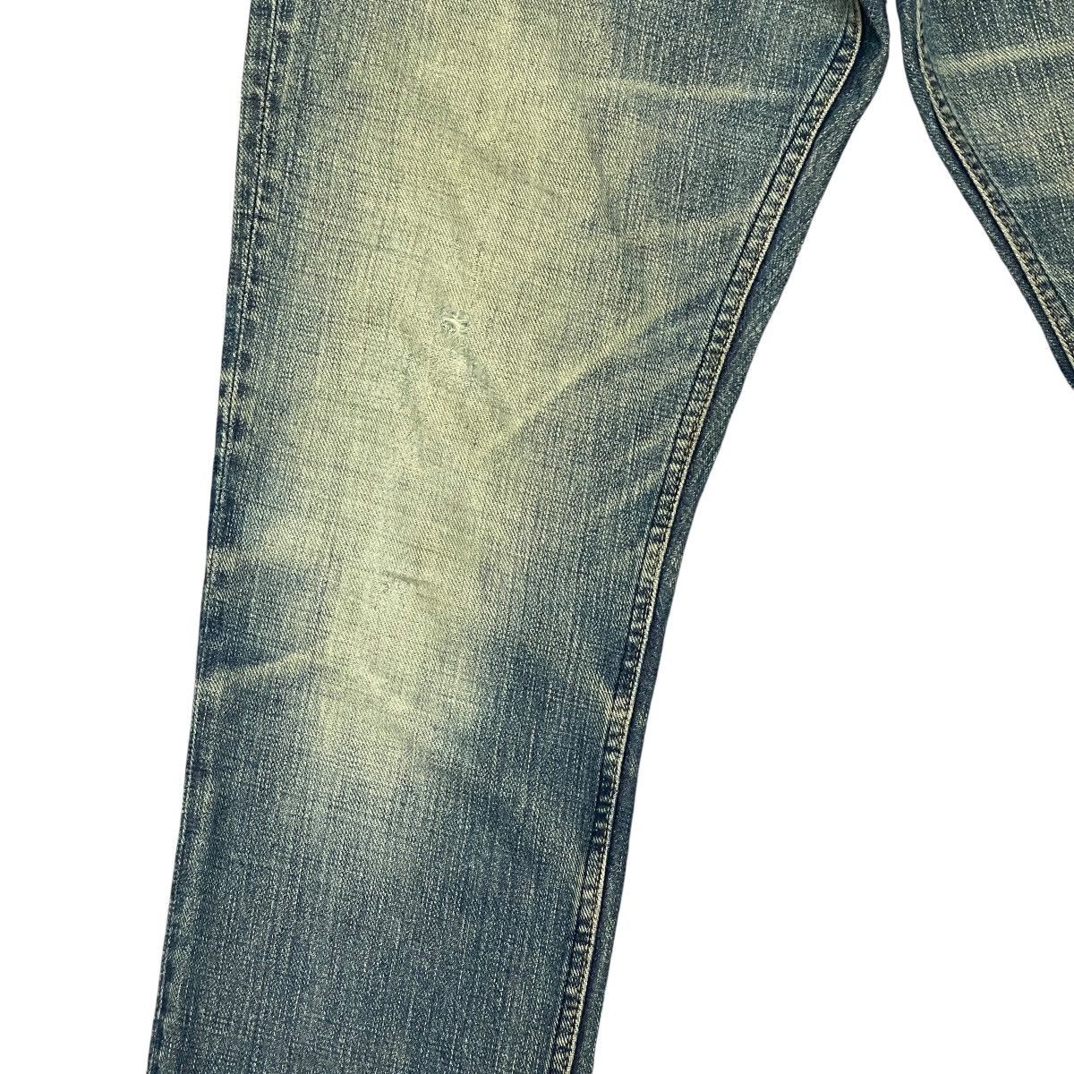 Johnbull Vtg Distressed Faded Straight Selvedge Jeans Made in Japan Size US 32 / EU 48 - 7 Thumbnail
