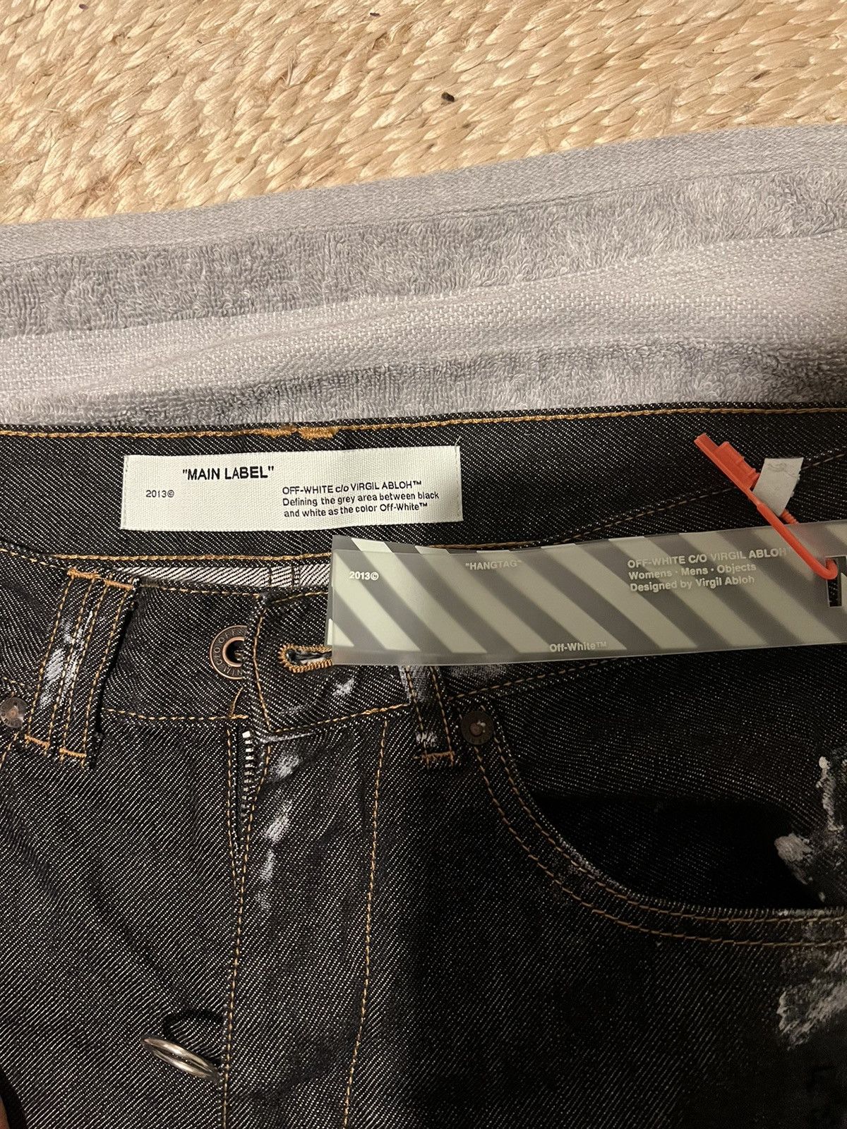 Off-White Off White Dark Grey Demin Jeans Size US 30 / EU 46 - 3 Thumbnail