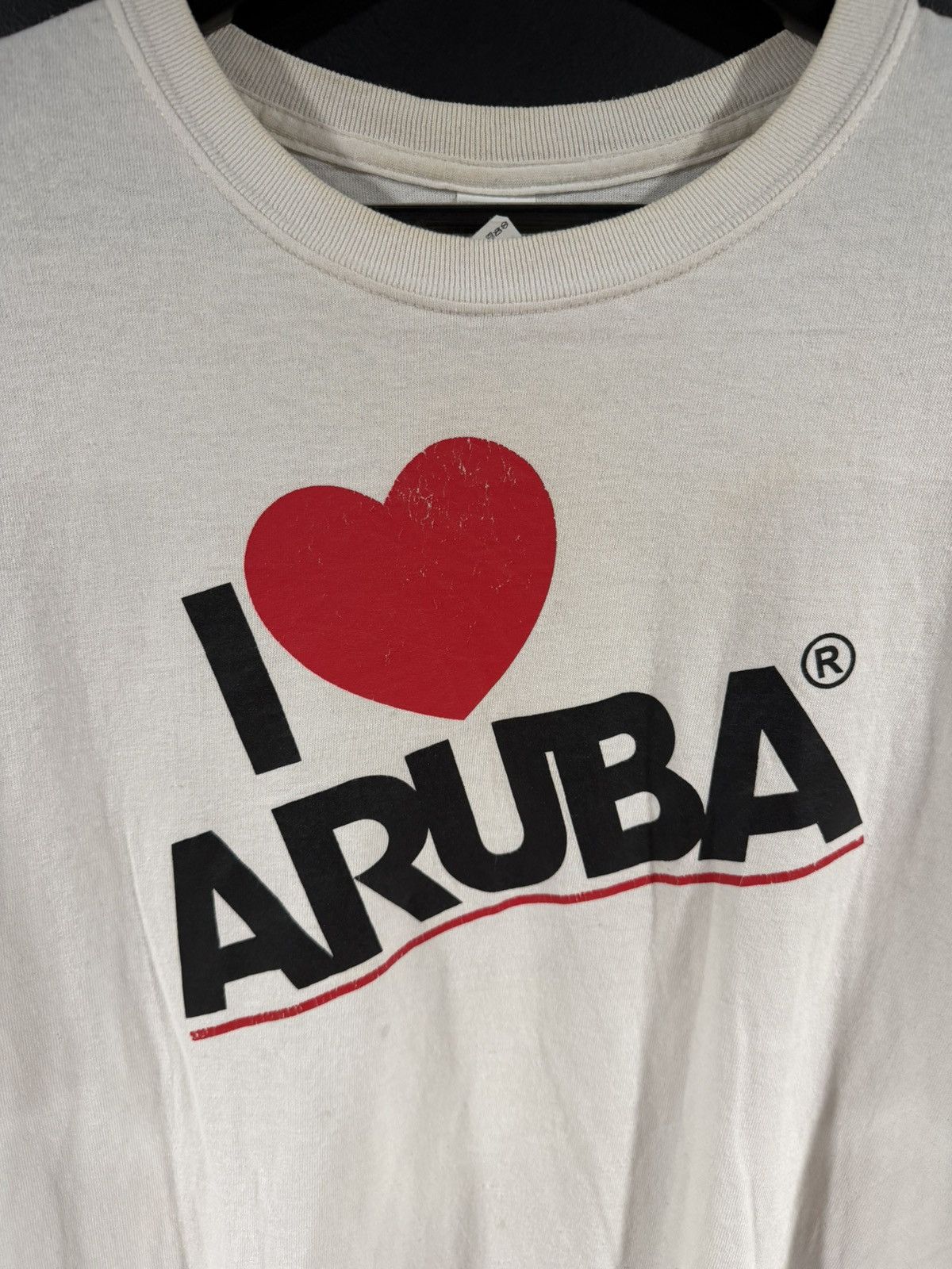 Vintage 2010s Vintage I Love Aruba Tourist Vacation Grunge Tee XL Size US XL / EU 56 / 4 - 2 Thumbnail