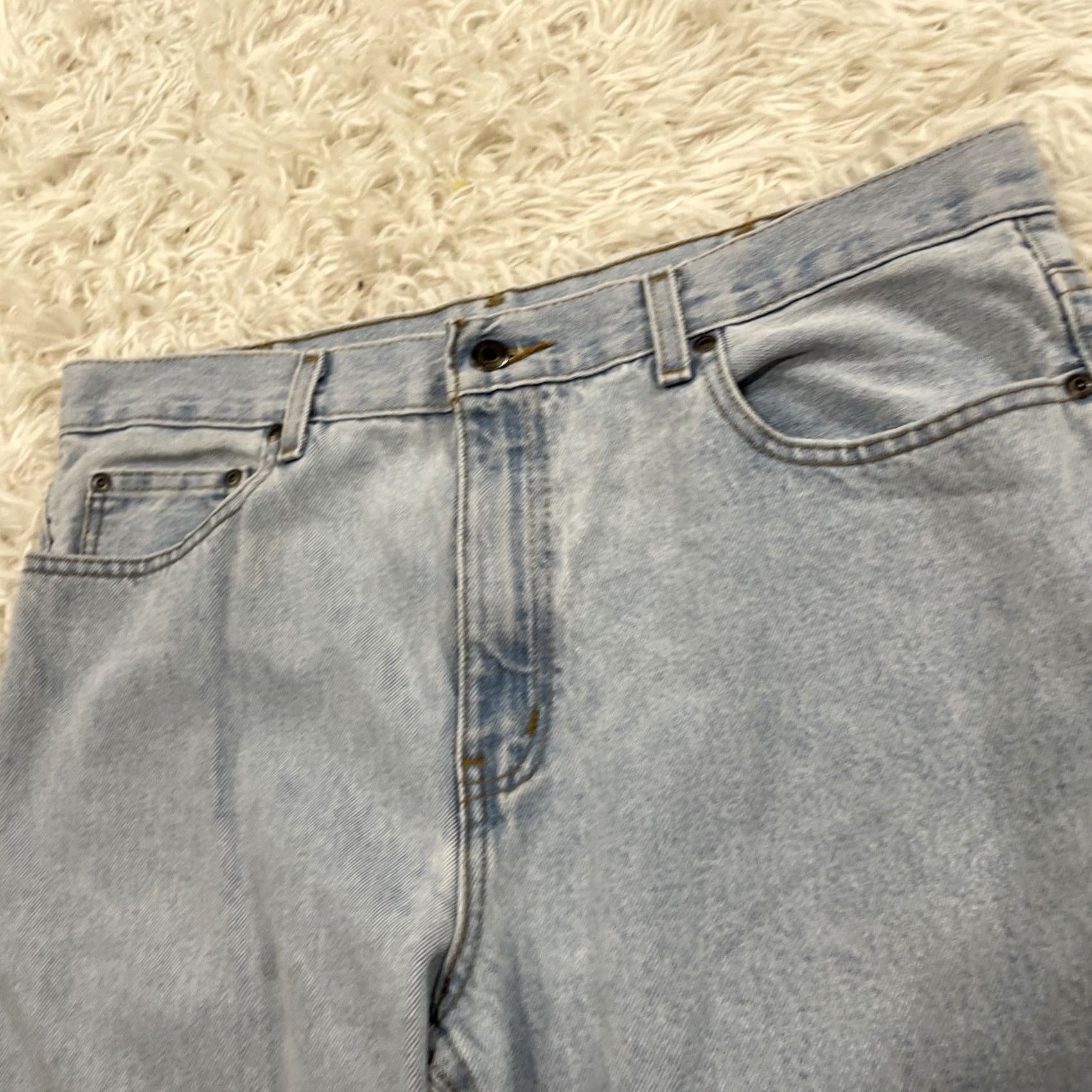 George VINTAGE GEORGE Jeans Men 36x30 Light Blue Wash Denim Regular Straight VTG Y2k Streetwear Mens Jeans Size US 36 / EU 52 - 5 Thumbnail