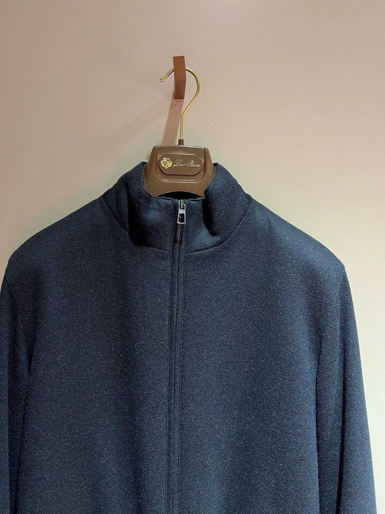 Loro Piana LORO PIANA Autumn/winter men's cashmere bomber knit coat Size US L / EU 52-54 / 3 - 3 Thumbnail