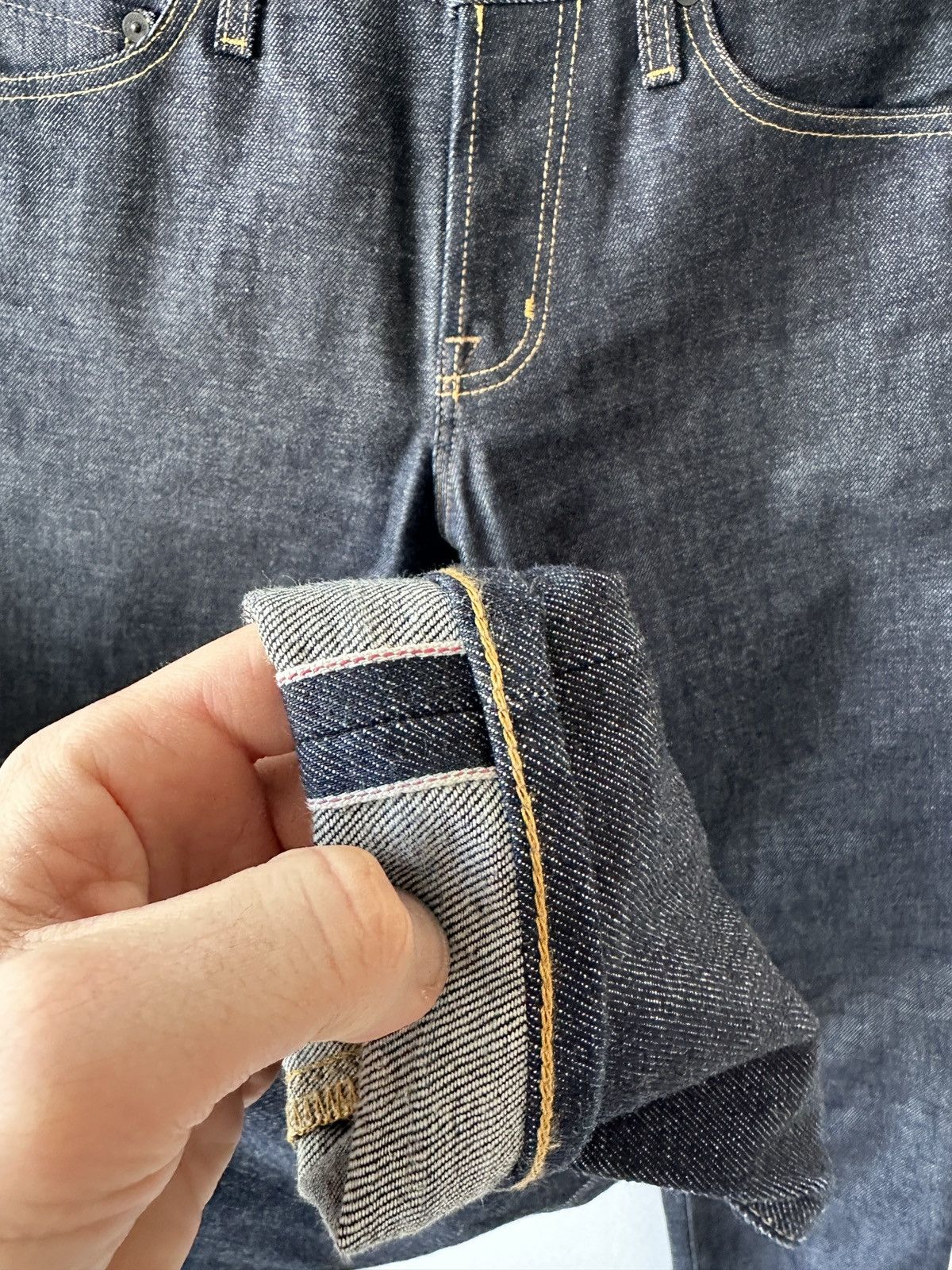 AG Adriano Goldschmied AG Dylan Slim Skinny Jeans 30x34 Dark Wash Indigo Selvedge Size US 30 / EU 46 - 6 Thumbnail