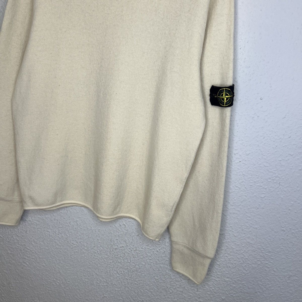Stone Island Vintage Stone Island Jumper Sweater Knit Wool Beige Badge Size US M / EU 48-50 / 2 - 3 Thumbnail