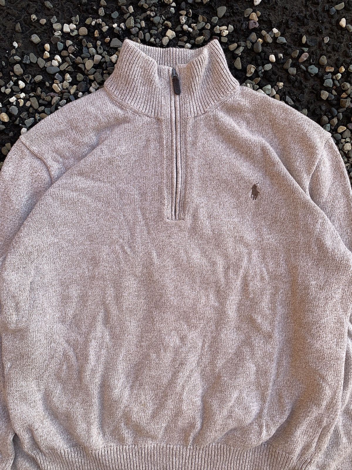 Polo Ralph Lauren Polo Ralph Lauren Heavy Knit 1/4 Zip Pullover Sweater Size US XL / EU 56 / 4 - 2 Thumbnail