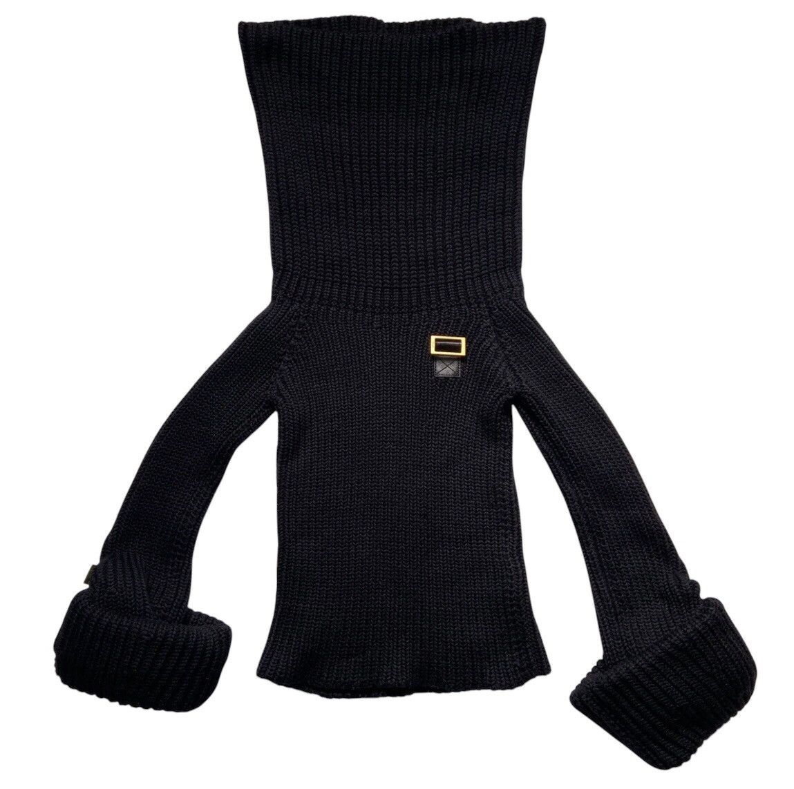 Gucci Gucci Fall 2003 Tom Chunky Cropped Knit Turtleneck Sweater Size S / US 4 / IT 40 - 6 Thumbnail