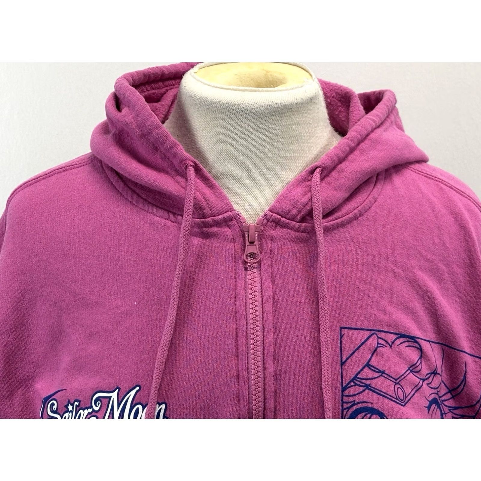 Pinko Sailor Moon Zip Up Hoodie Women XS Pink Graphic Anime 90s Nostalgia Kawaii Y2K Size XS / US 0-2 / IT 36-38 - 3 Thumbnail