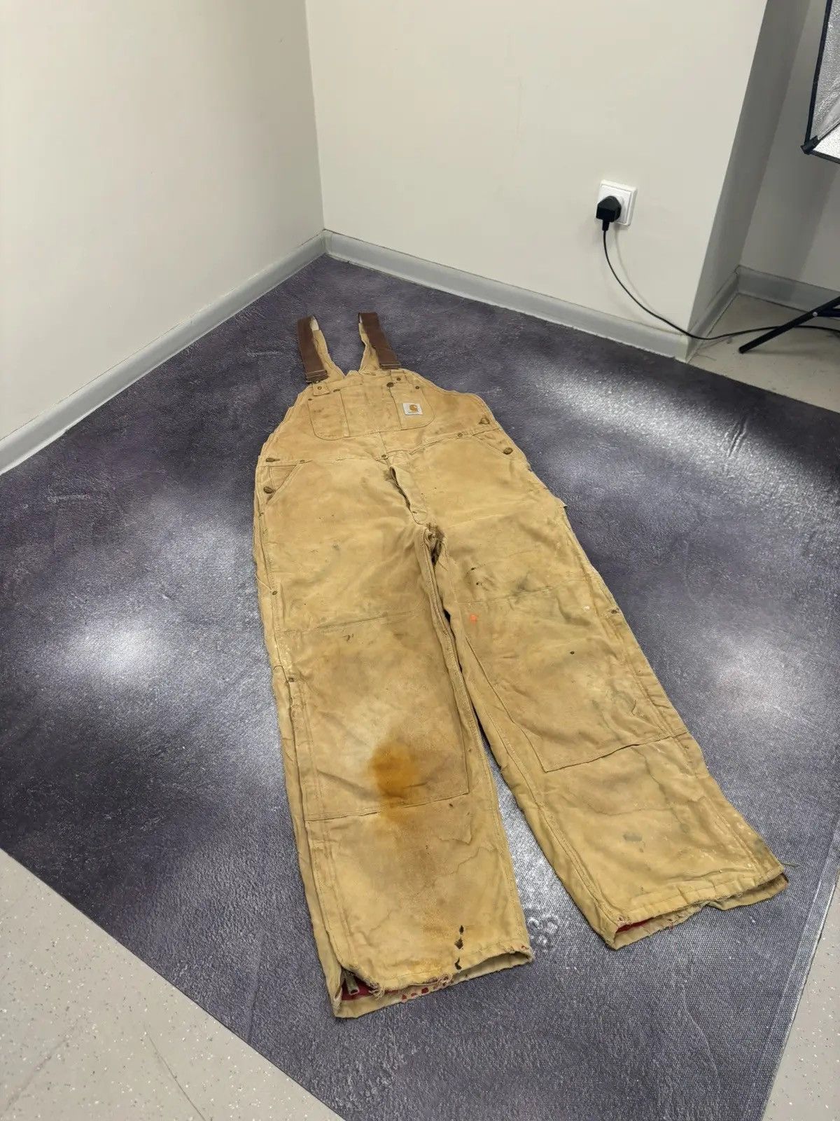 Carhartt × Vintage Vintage Carhartt Double Knee USA Workwear Dad Hype Overall Size US 40 / EU 56 - 3 Thumbnail
