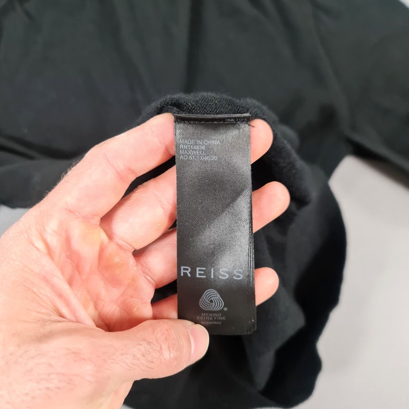 Reiss Reiss Polo Shirt Black L 1/4 Zip Merino Wool Knit Polo Men's Short Sleeve Comfortable Classic Luxury Size US L / EU 52-54 / 3 - 6 Thumbnail