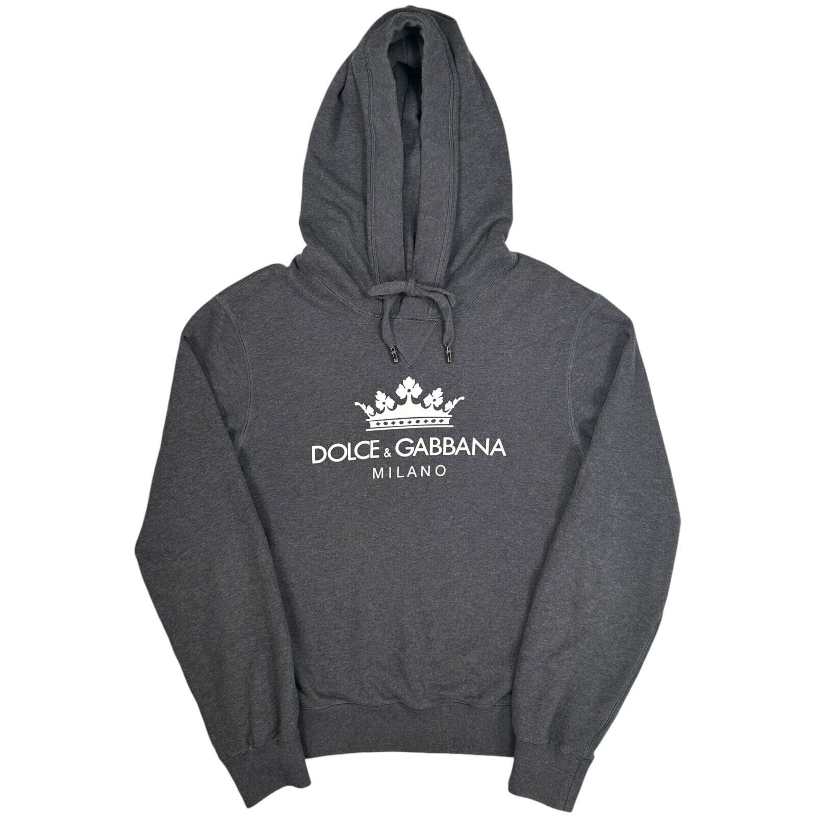 Dolce & Gabbana Dolce & Gabbana Size S Sweatshirt Dark Grey Milano Crown Size US S / EU 44-46 / 1 - 1 Thumbnail