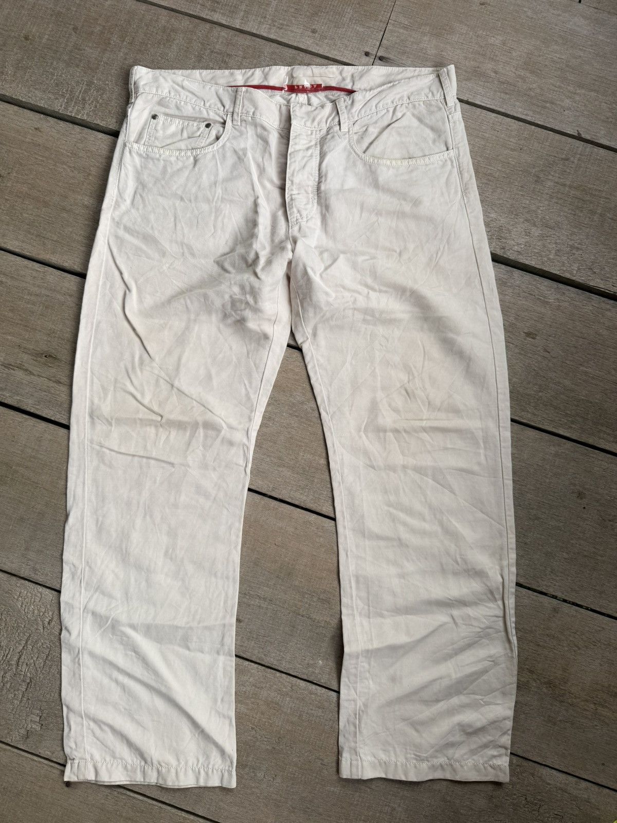 Prada Vintage Prada Cream Pants Size US 35 - 1 Thumbnail