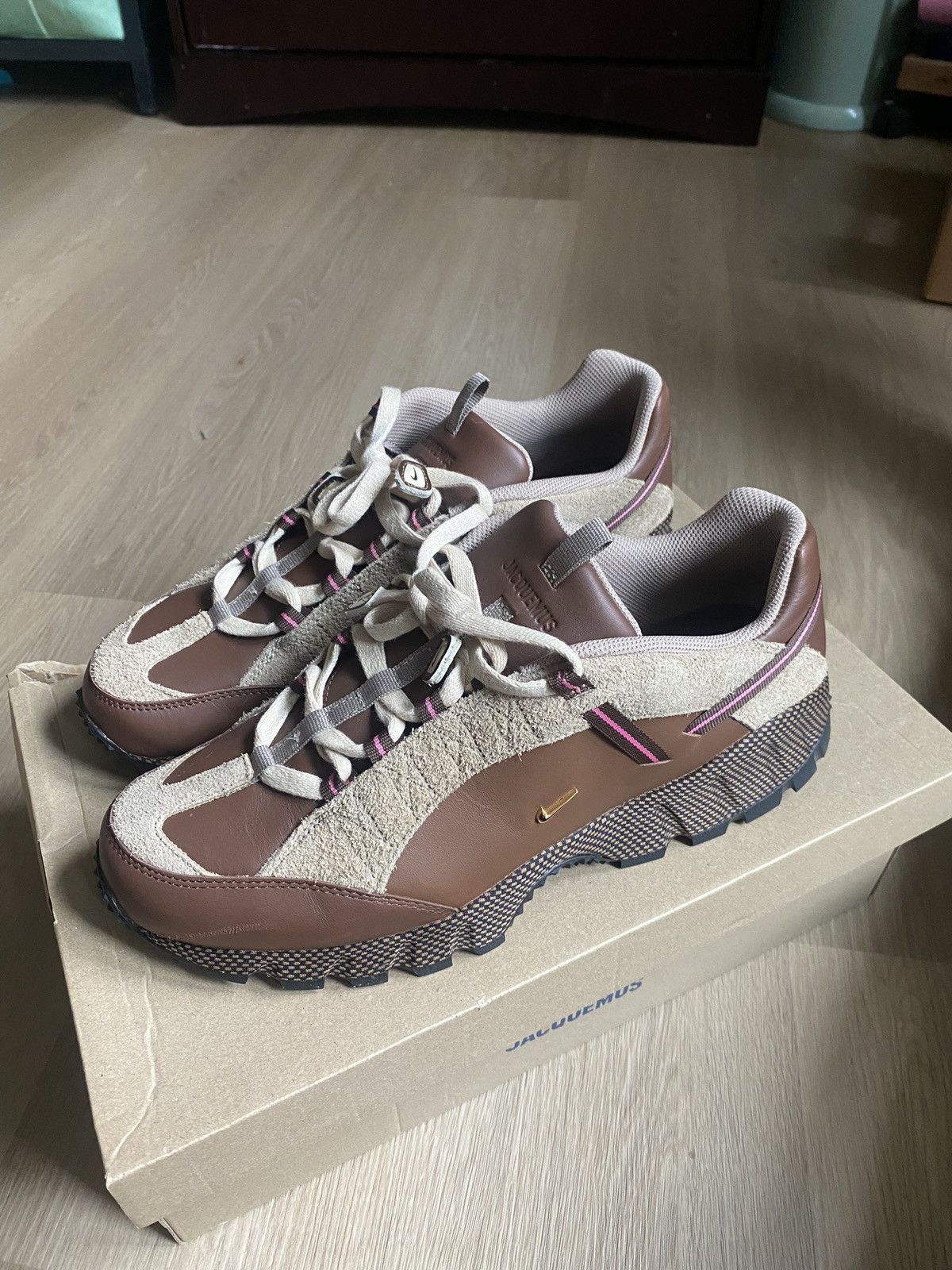image of Jacquemus x Nike Air Humara Lx Shoes in Brown, Men's (Size 11)