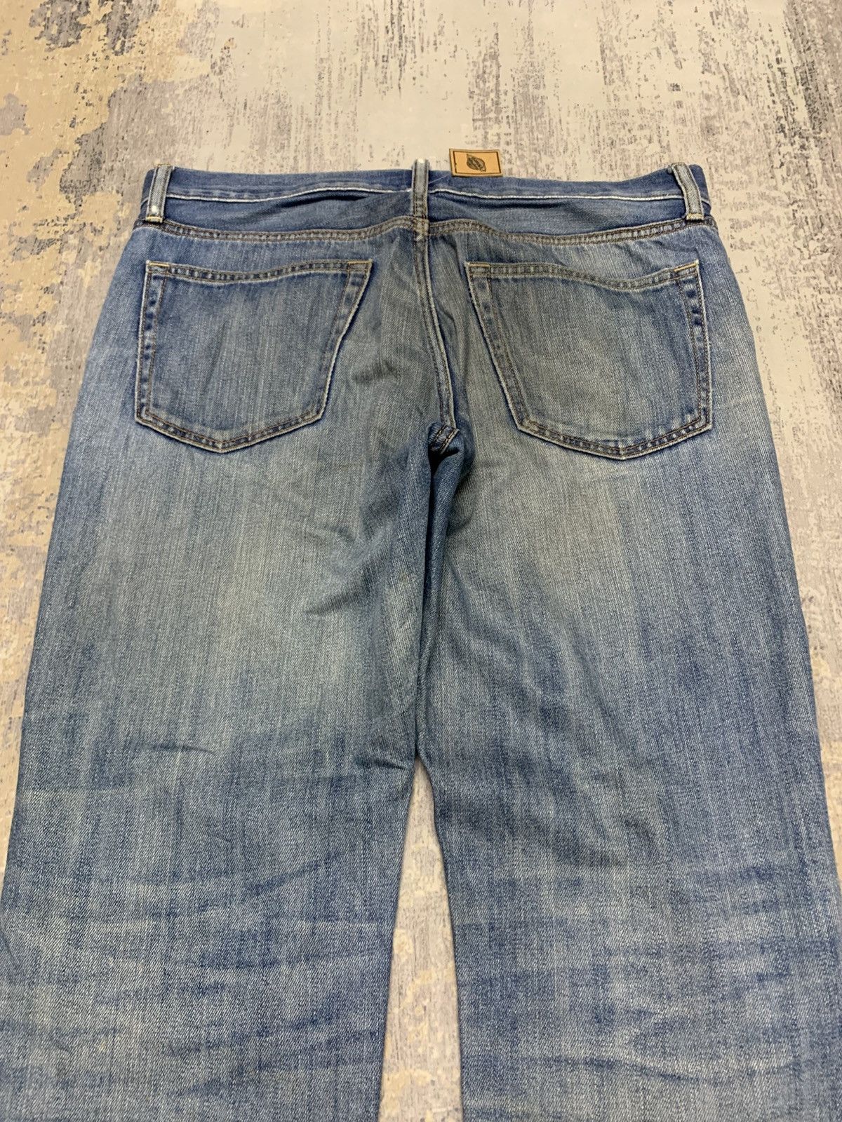 Uniqlo GRUNGE Vtg Uniqlo Rusty Distress Regular Fit Straight Co Size US 36 / EU 52 - 8 Thumbnail