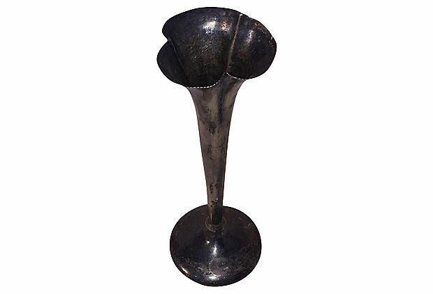 Designer English Sterling Ruffled Edge Bud Vase Size ONE SIZE - 6 Thumbnail