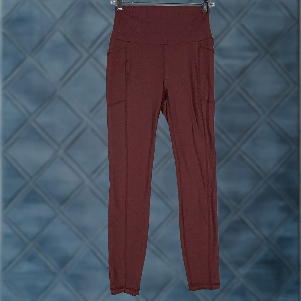 Vintage RBX Activewear Leggings Ankle Size S Women Nylon Spandex Side Pocket Stretch Size 32" / US 10 / IT 46 - 1 Thumbnail