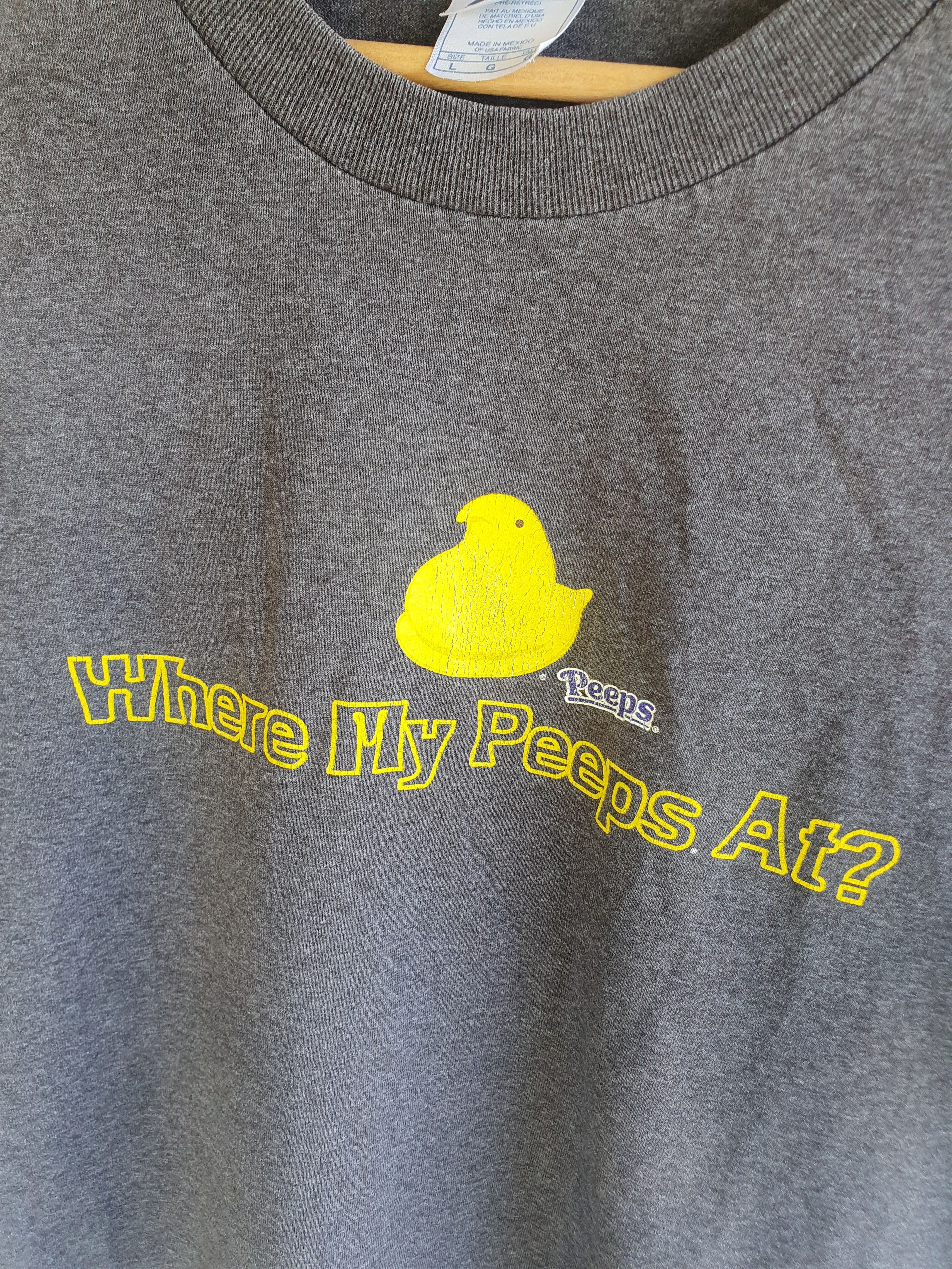 AAA × Vintage Where My Peeps At? Vintage T-Shirt Easter Marshmallow sz L Size US L / EU 52-54 / 3 - 5 Thumbnail