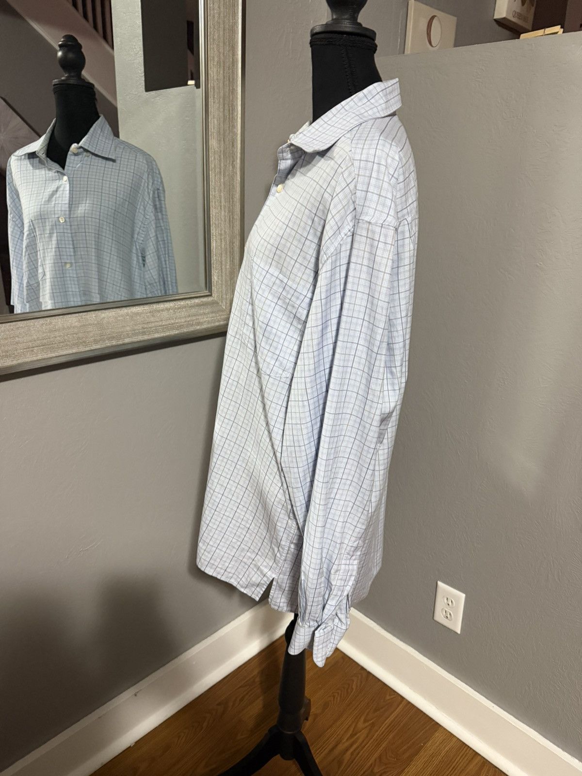 Ermenegildo Zegna Ermenegildo Zegna Plaid Oxford Blue Office Button Up large Size US L / EU 52-54 / 3 - 2 Thumbnail