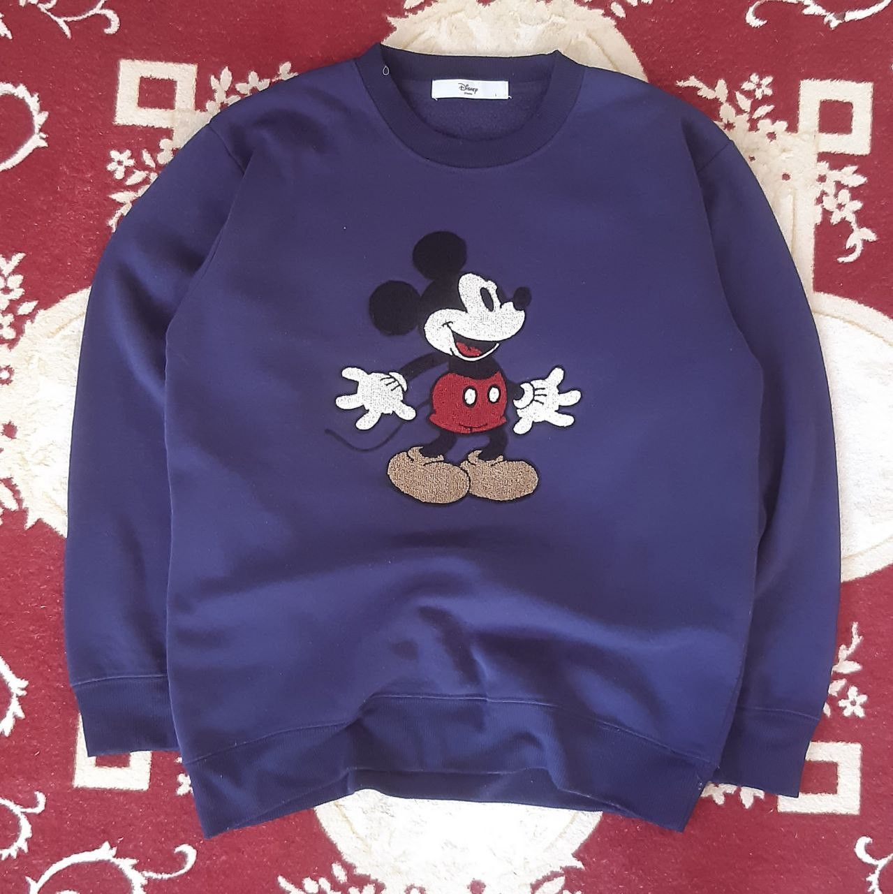 Disney × Mickey Mouse × Vintage 1990s Mickey Mouse Sweatshirt Size US L / EU 52-54 / 3 - 1 Thumbnail