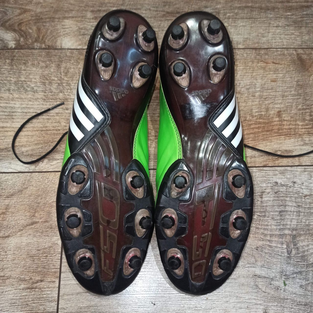 Adidas × Vintage Vintage Adidas F50 Tunit Soccer Cleats Football Boots Green Size US 12.5 / EU 45-46 - 8 Thumbnail