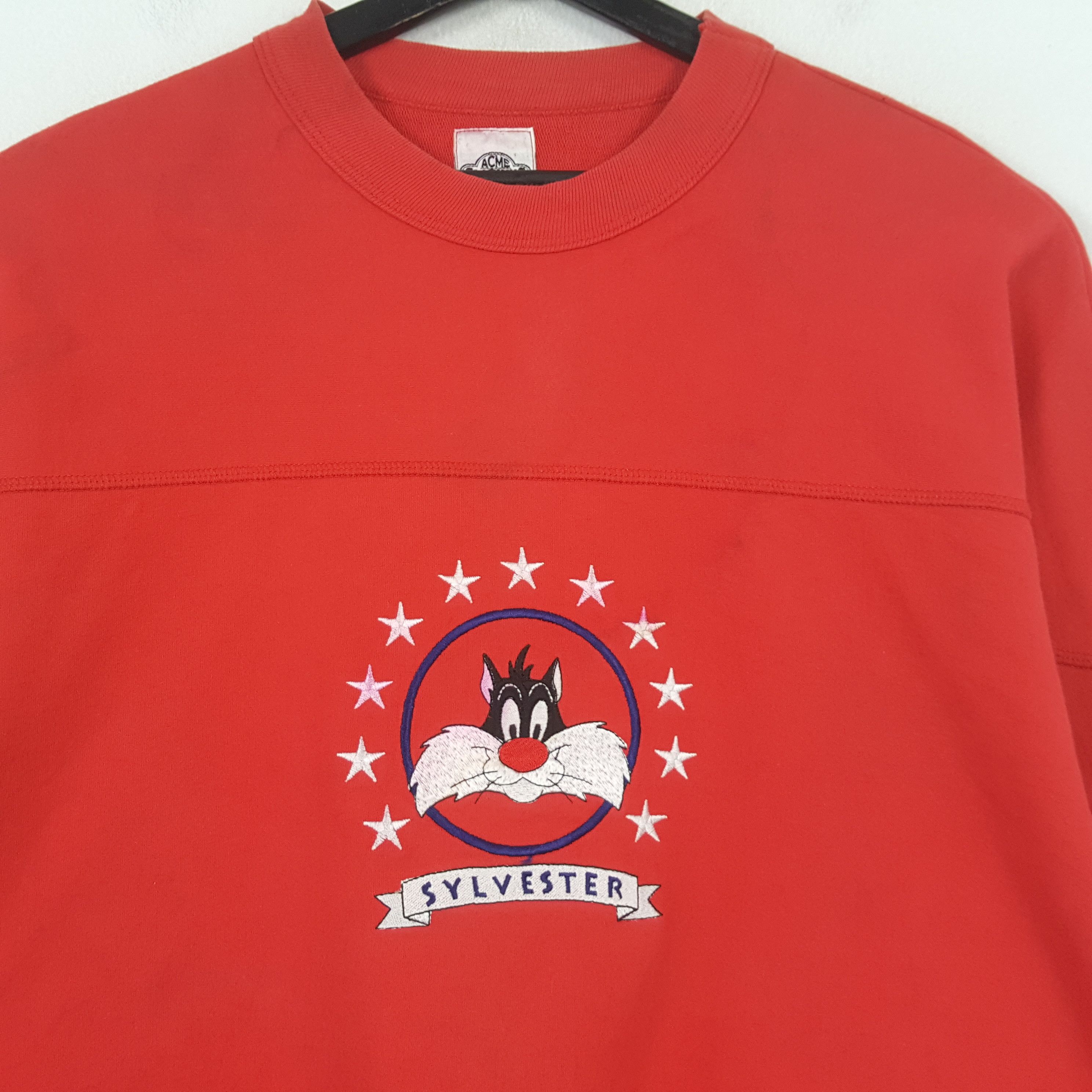 Vintage SYLVESTER Cartoon Character Vintage Sweatshirt C286N21 Size US L / EU 52-54 / 3 - 2 Thumbnail