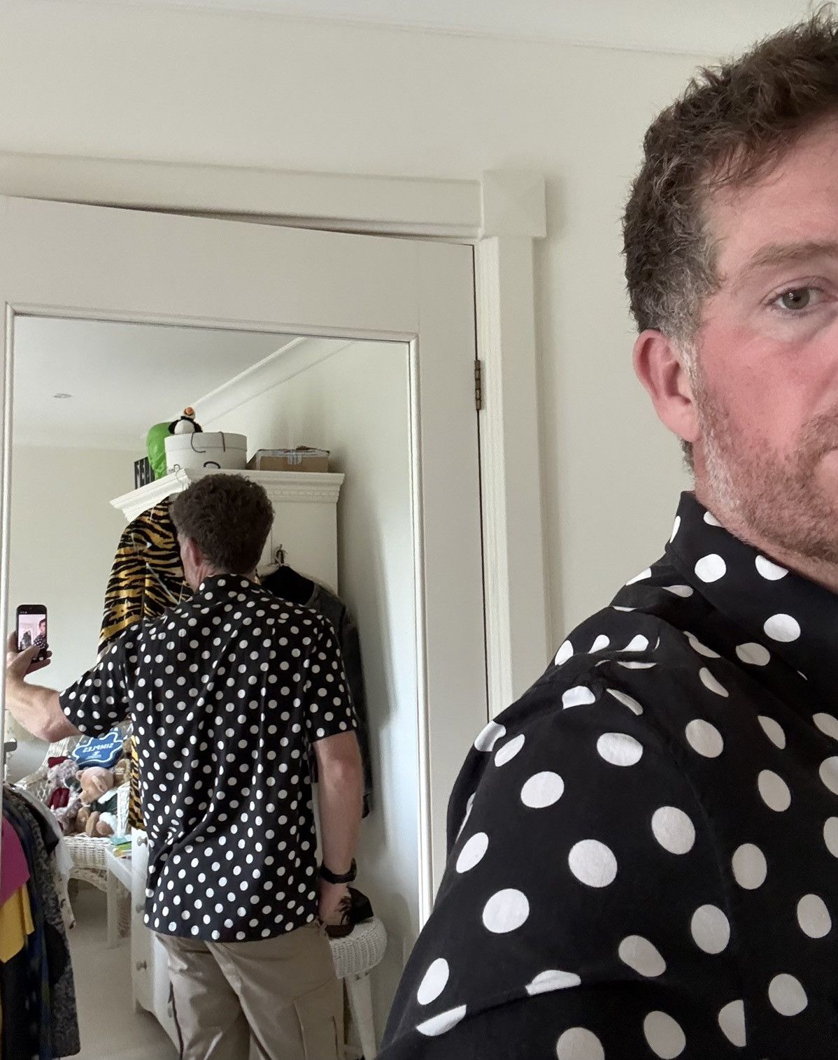 Saint Laurent Paris SS16 Saint Laurent polka dot Hawaiian shirt Hedi Slimane 40 Size US L / EU 52-54 / 3 - 7 Thumbnail