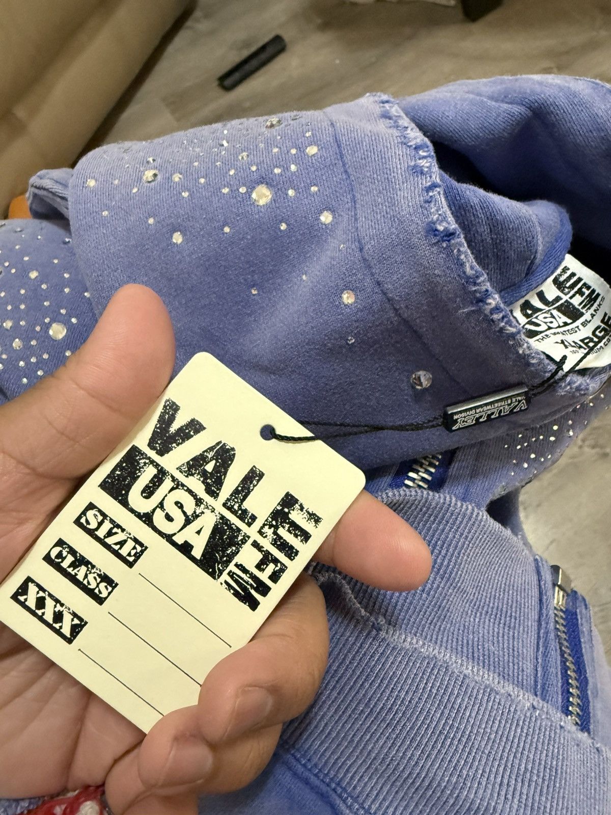 Vale Vale Sea Cluster Zip Up Hoodie Blue Size Medium Size US M / EU 48-50 / 2 - 10 Thumbnail