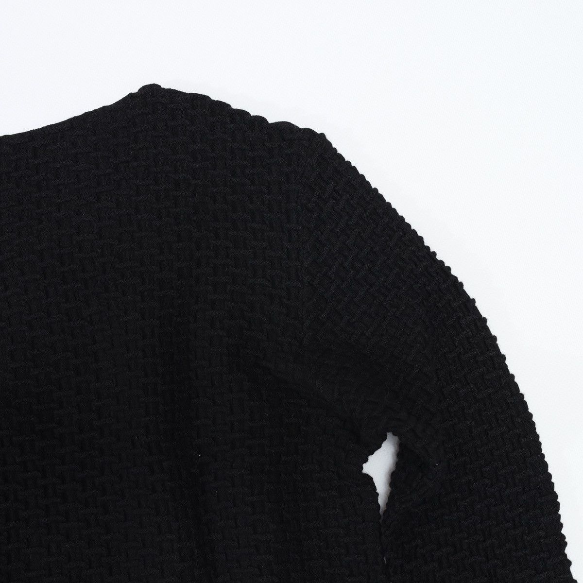 Annette Gortz Annette Gortz Wool Nylon Waffle Sweater Black Size M / US 6-8 / IT 42-44 - 13 Thumbnail