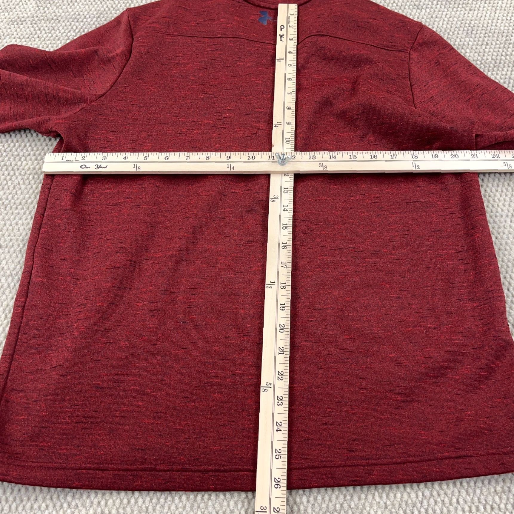 Under Armour Under Armour Sweatshirt Men Large Red Pullover Zip Mock Neck Golf Heather Size US L / EU 52-54 / 3 - 7 Thumbnail