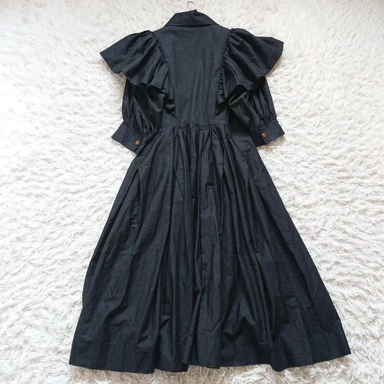Vivienne Westwood Vivienne Westwood size00 Loose cotton shirt with ruffled ed Size L / US 10 / IT 46 - 7 Thumbnail