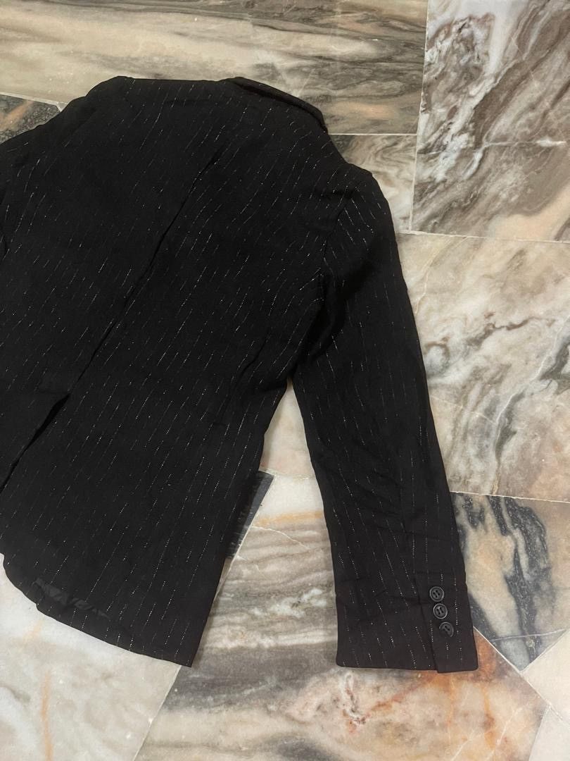 Comme des Garcons Comme des Garcons Punk Style Silver Stripe Casual Jacket Size US XS / EU 42 / 0 - 14 Thumbnail