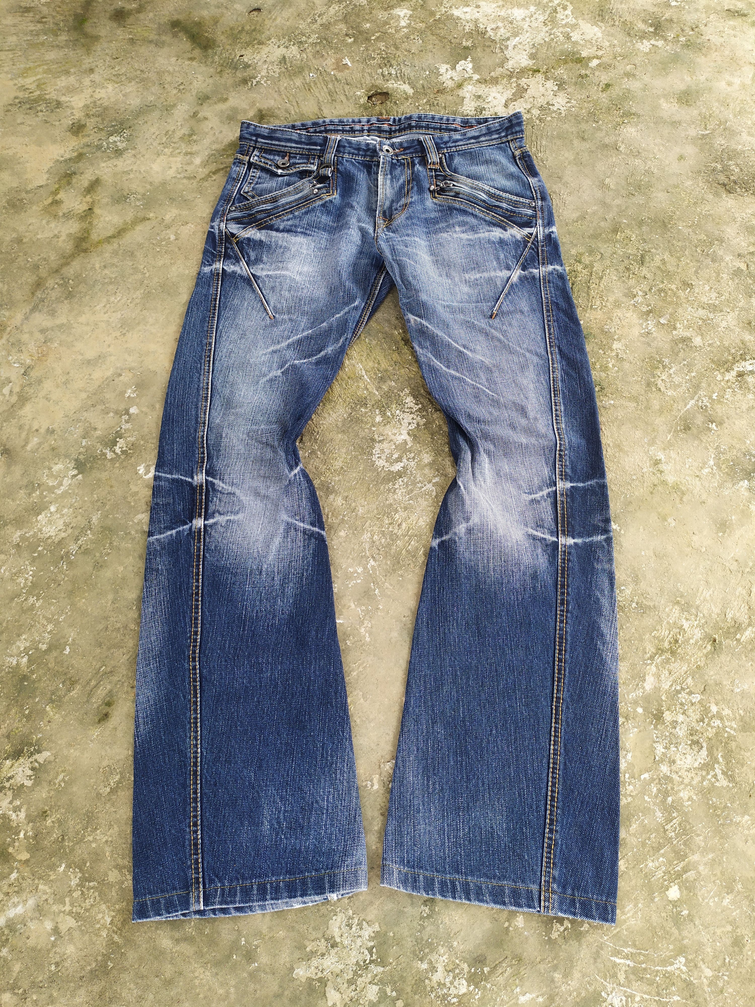 Tornado Mart NCFM Nicole Club For Men Flared Denim Pants Size US 32 / EU 48 - 1 Thumbnail