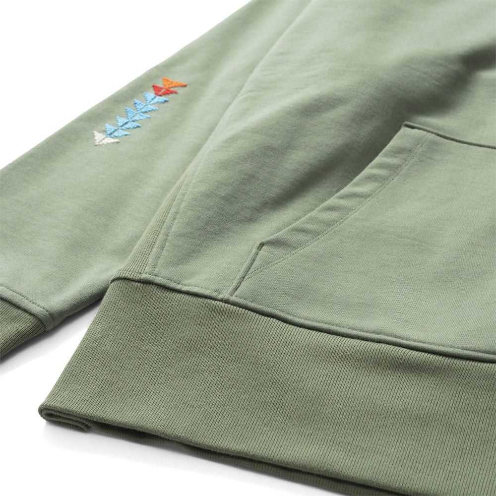 Adish o1mle1224 Kharaz Logo Hooded Sweatshirt in Olive Green Size US XL / EU 56 / 4 - 5 Thumbnail
