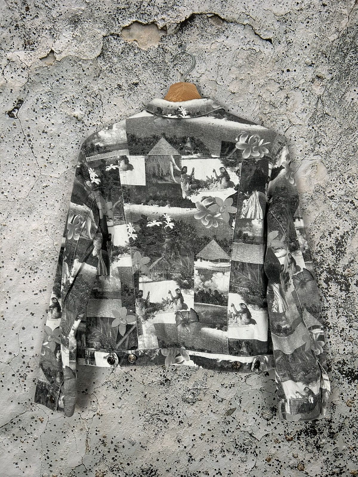 Japanese Brand Vintage Avantgarde Denim Jacket Archival Grunge Rock Punk Size L / US 10 / IT 46 - 4 Thumbnail