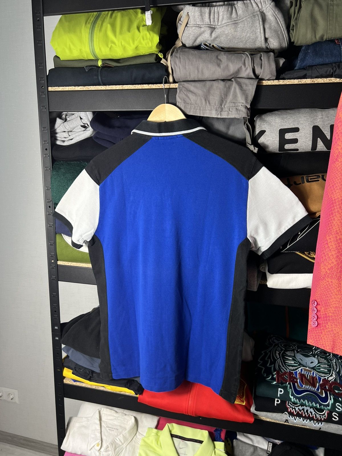 Polo Ralph Lauren Polo Ralph Lauren Blue White USA LXVII 2 Big Pony Polo Shirt Size US M / EU 48-50 / 2 - 12 Thumbnail